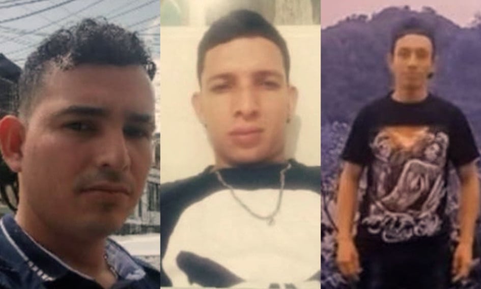 Los hermanos Marco Tulio López Osorio, de 30 años, Lorenzo, de 32, y Damián, de 33, fueron asesinados en Marquetalia, Caldas.