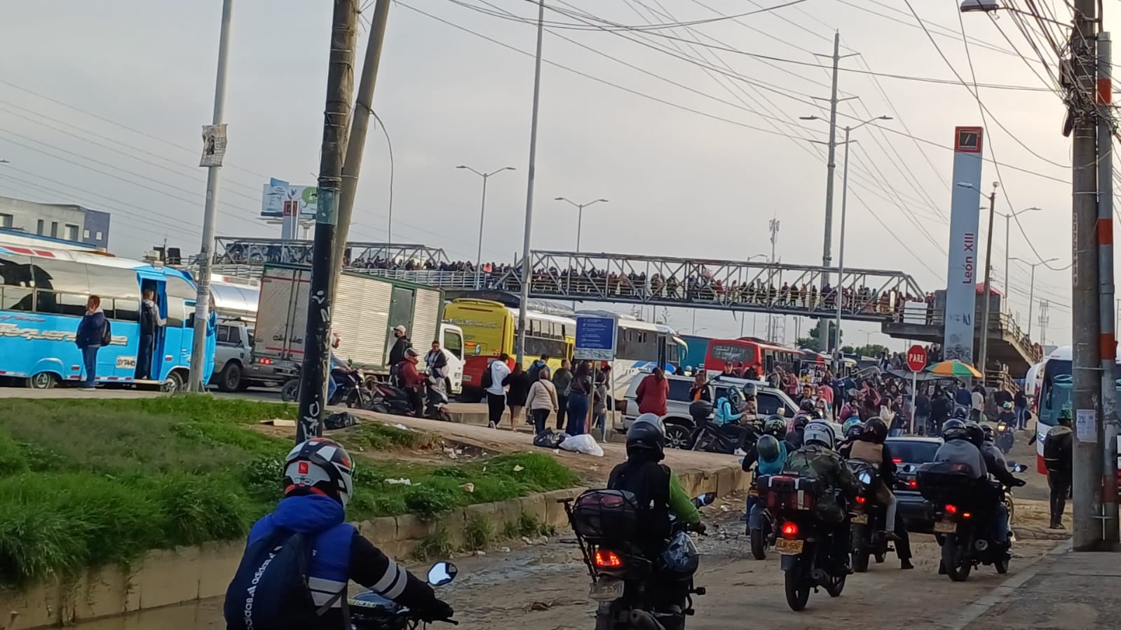 Bloqueos en la Autopista Sur