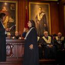 La médica tomó el juramento de su cargo frente a la presidenta del colegio electoral, la consiliaria Merlin Grueso.