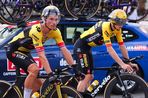 Primoz Roglic y Jonas Vingegaard, del Jumbo-Visma.