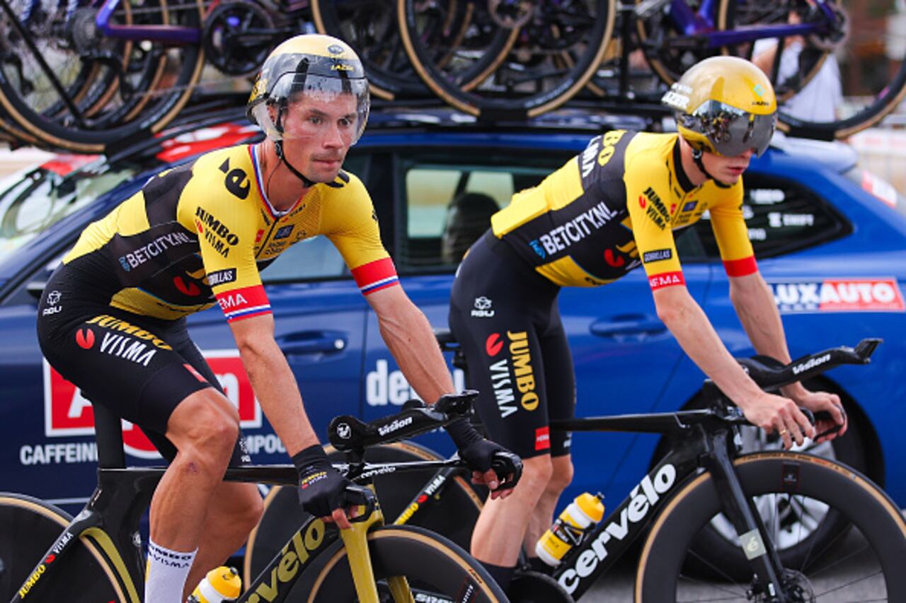 Primoz Roglic y Jonas Vingegaard, del Jumbo-Visma.