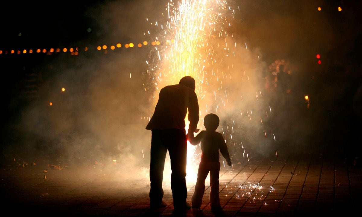Quemados con pólvora.