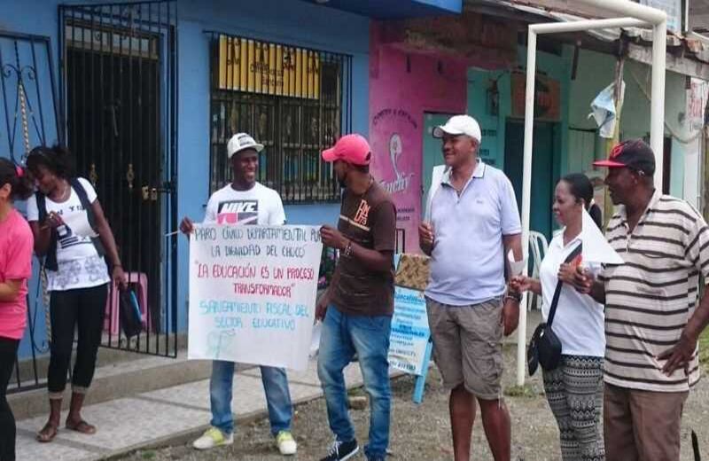 Habitantes del corregimiento de Capurganá, en Acandí. Foto: Tomada de @jsalgadov