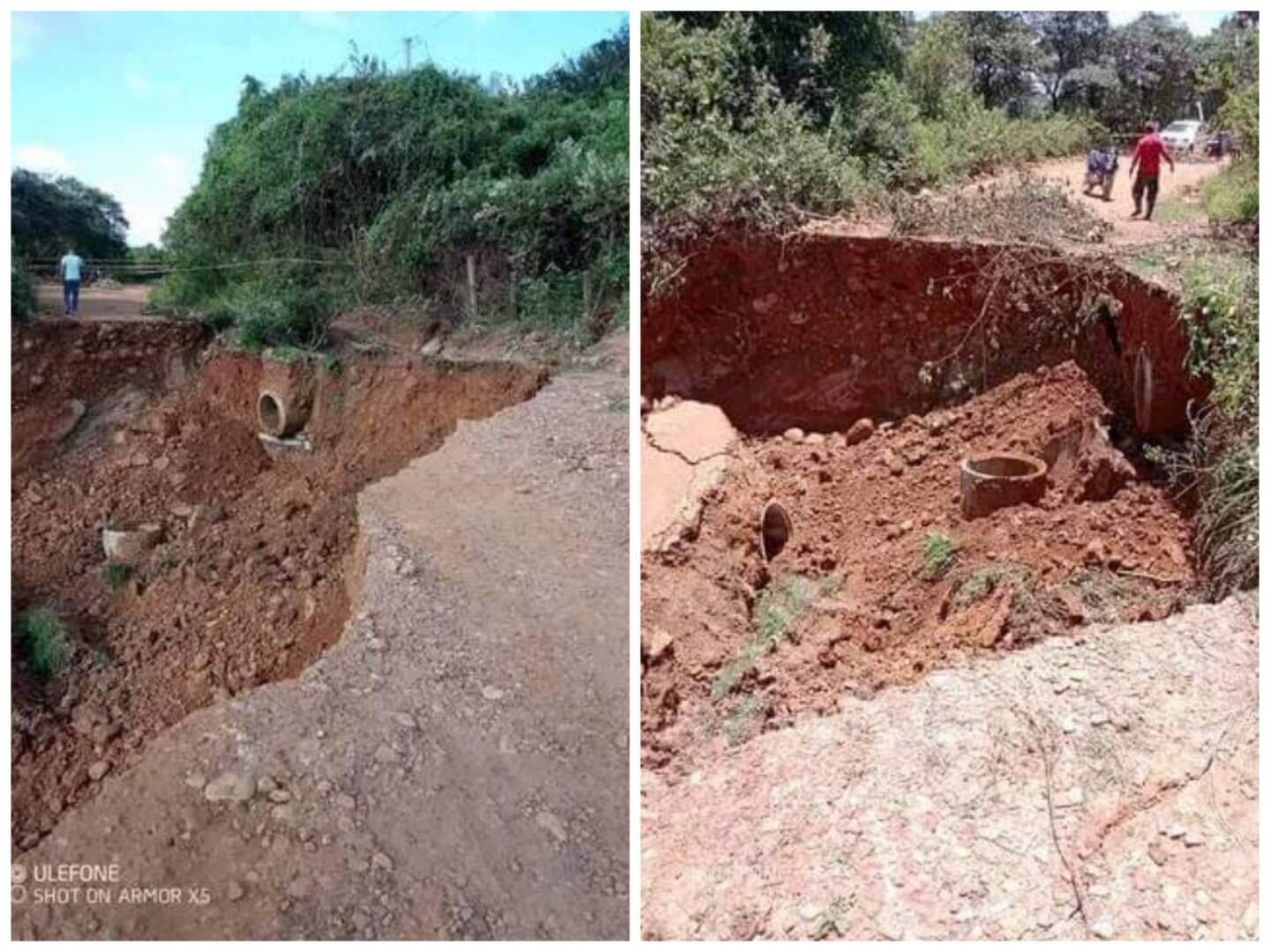 Este derrumbe ocurrió el 26 de abril.