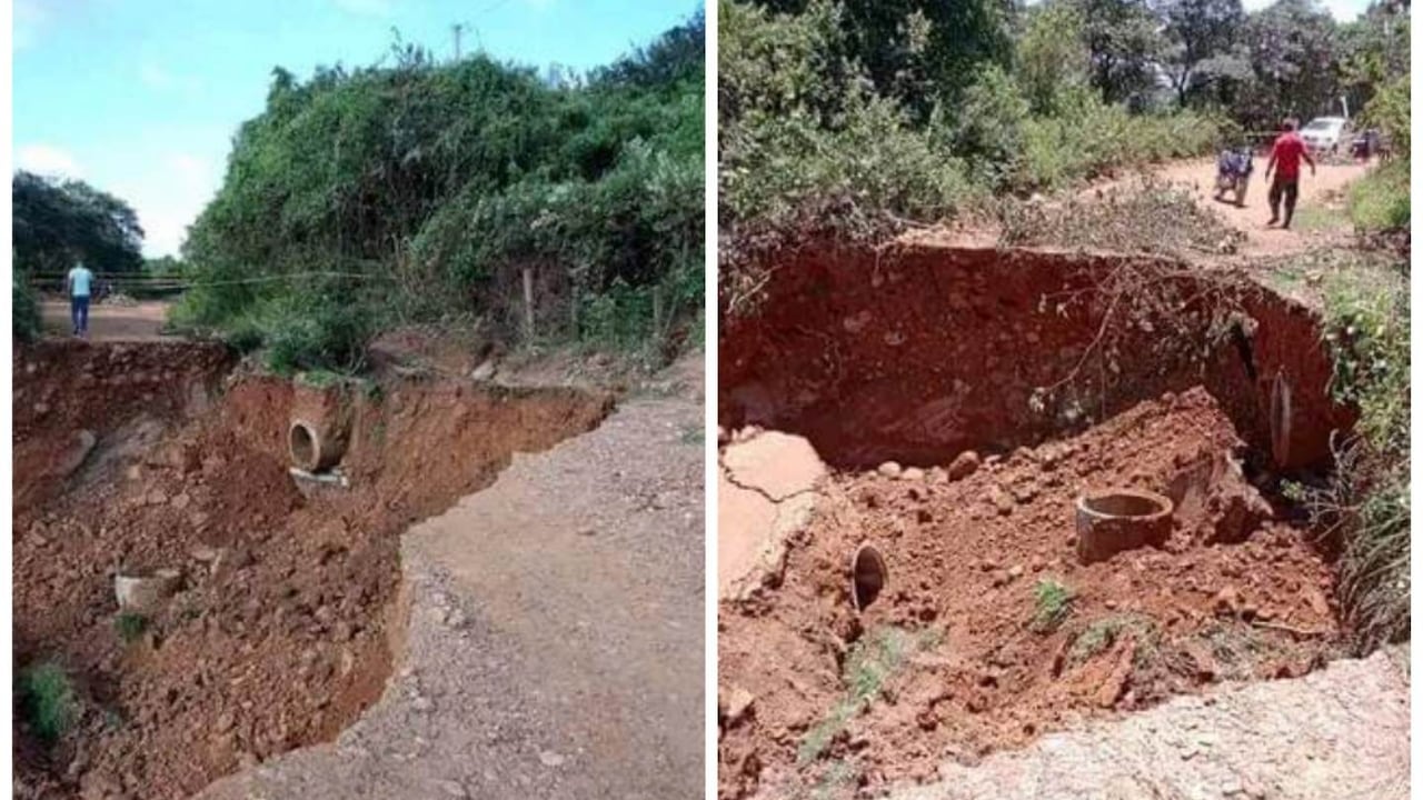 Este derrumbe ocurrió el 26 de abril.