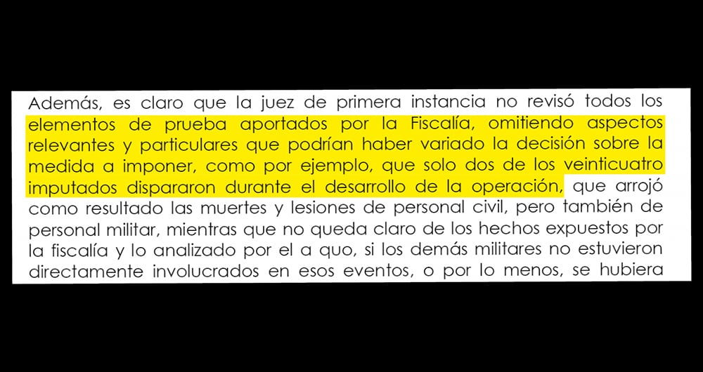 Elementos de prueba aportados.