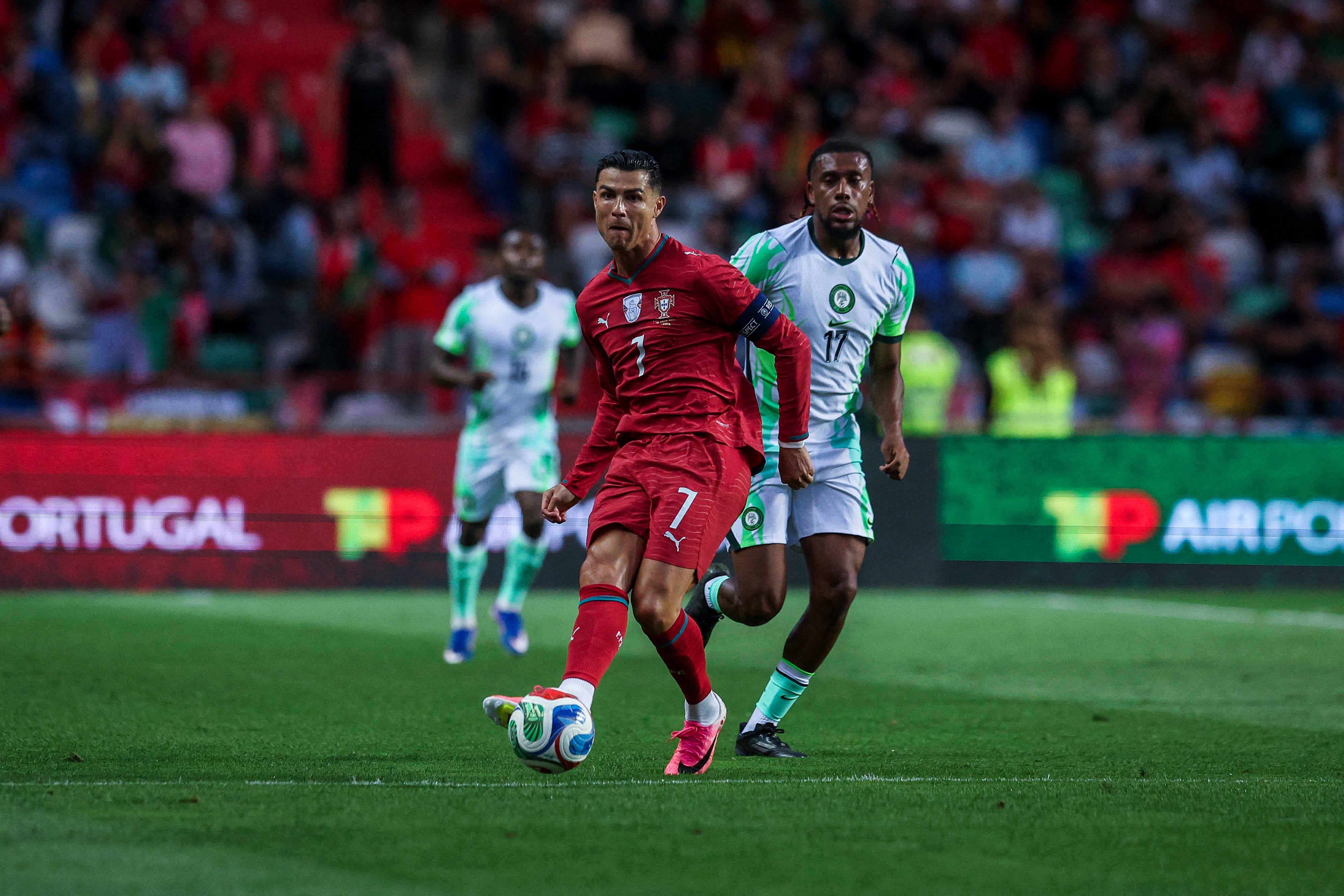 Cristiano Ronaldo vio acción ante Nigeria, en el último amistoso de Portugal para el Mundial 2026