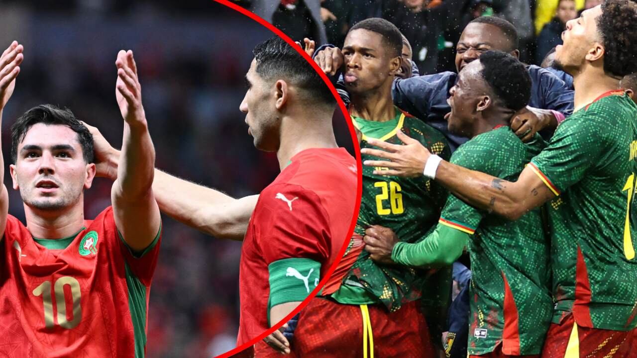 Marruecos y Camerún en la Copa África.