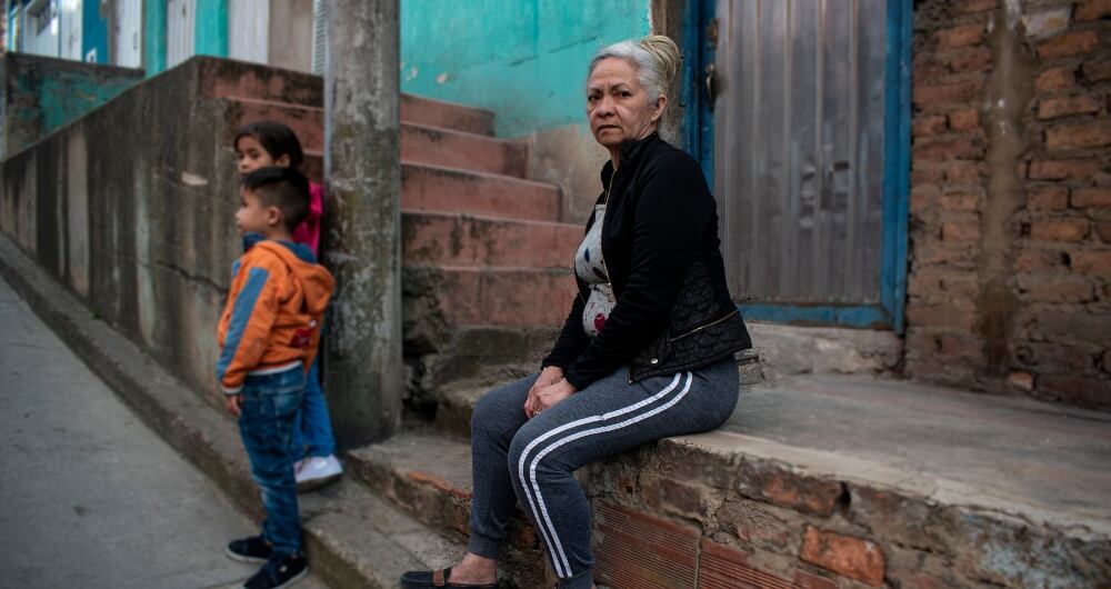 Josefina y sus dos nietos. DESNUTRICION - CIUDAD BOLIVAR 
BOGOTA, AGOSTO 26 DE 2022
FOTOGRAFA ALEXANDRA RUIZ POVEDA