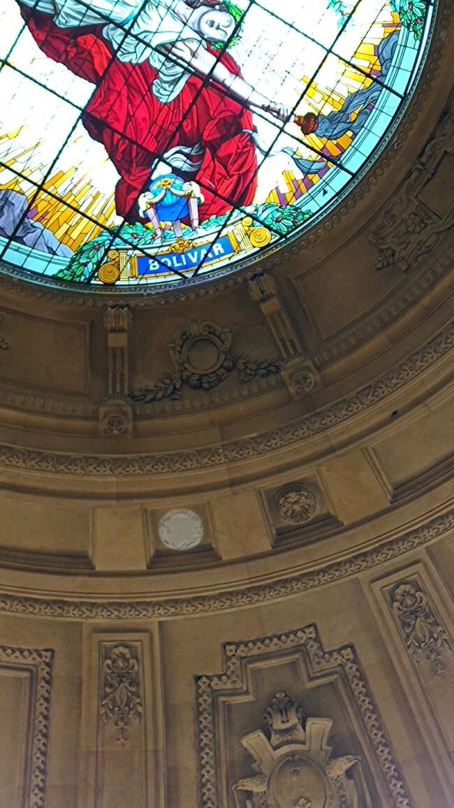 Daños en el salón Elíptico del Congreso