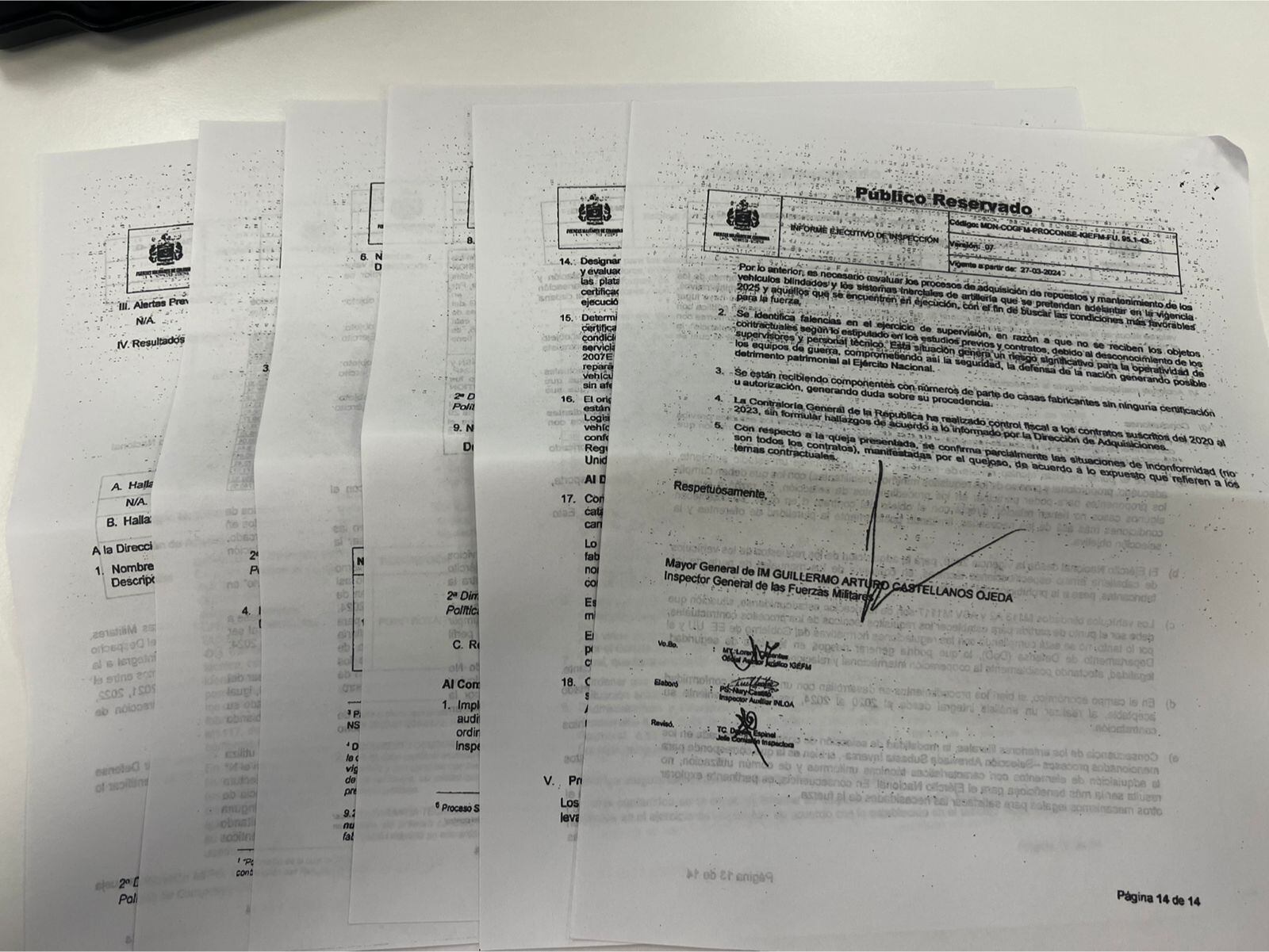 SEMANA tiene en su poder todo el documento que demostraría graves irregularidades del Ejército con la compra de repuestos piratas para blindados de guerra donados por EE.UU.