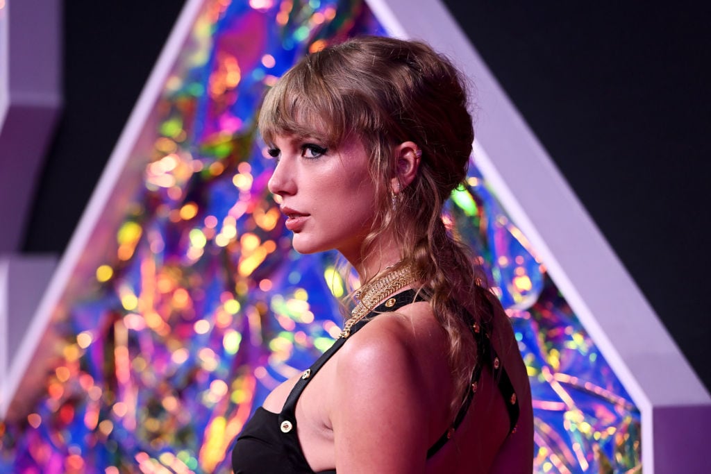 NEWARK, NEW JERSEY - SEPTEMBER 12: Taylor Swift attends the 2023 MTV Video Music Awards at Prudential Center on September 12, 2023 in Newark, New Jersey. (Photo by Noam Galai/Getty Images for MTV)