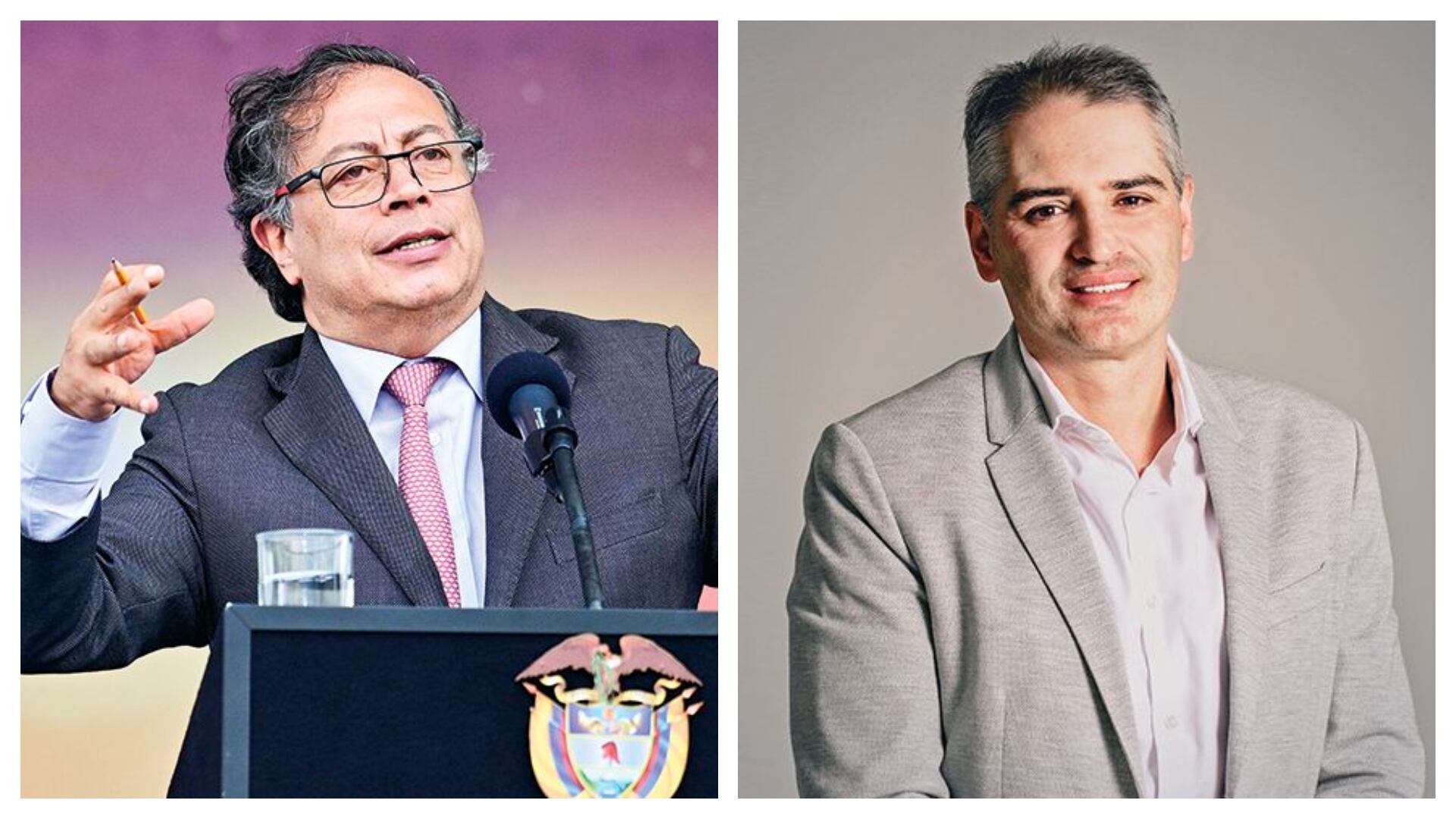 Gustavo Petro y Andrés Julián Rendón.