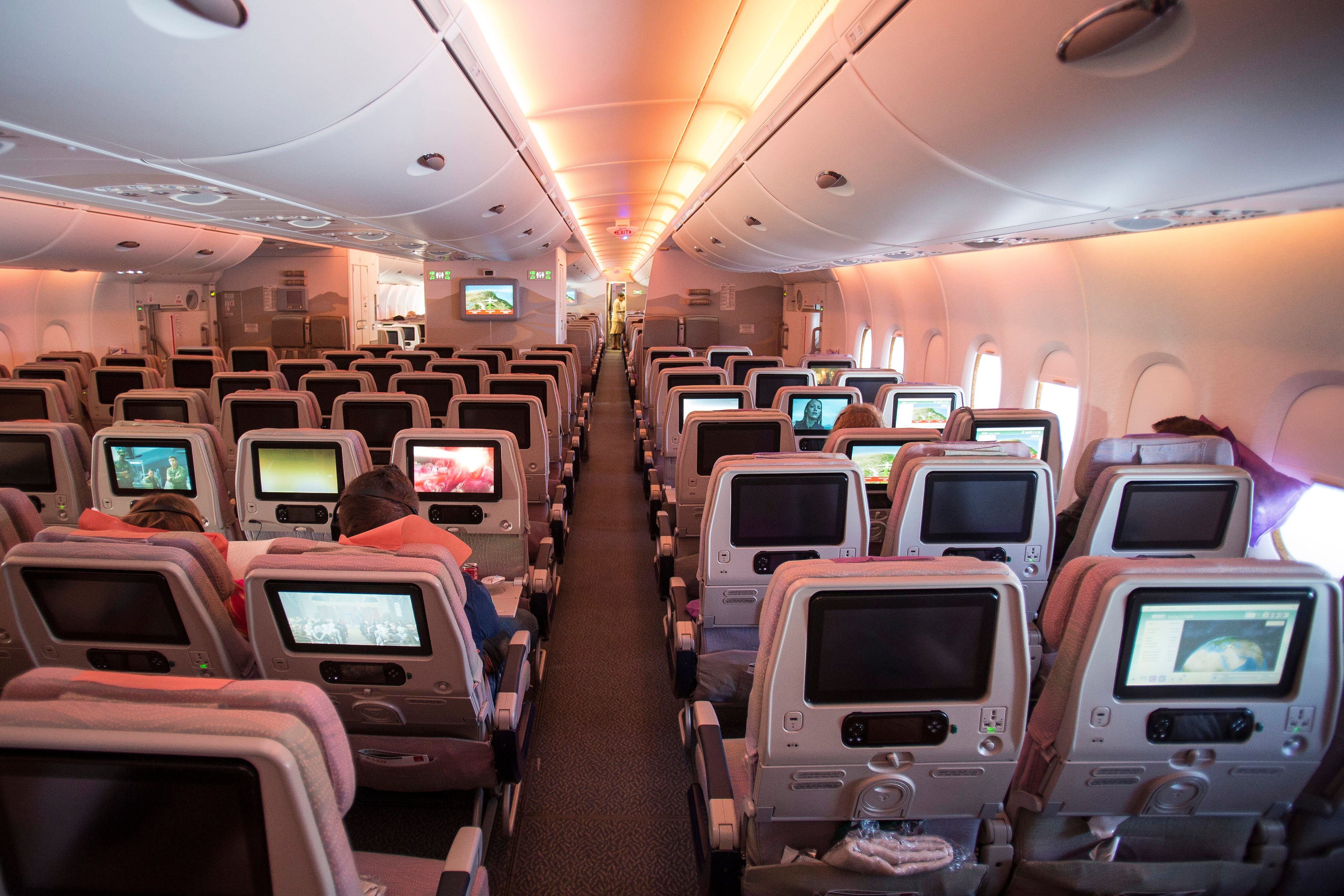 La cabina del avión vivió momentos de pánico