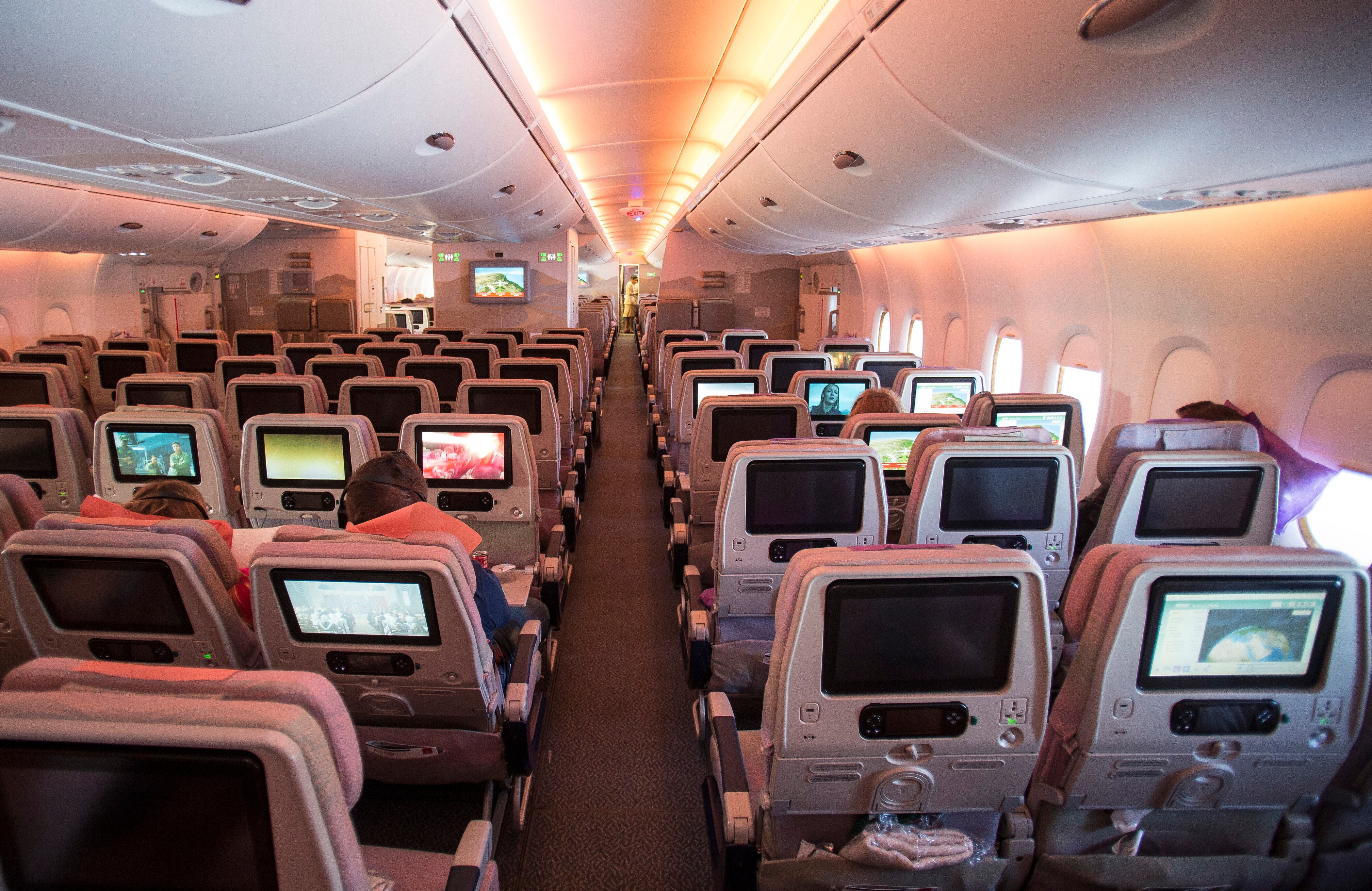 La cabina del avión vivió momentos de pánico
