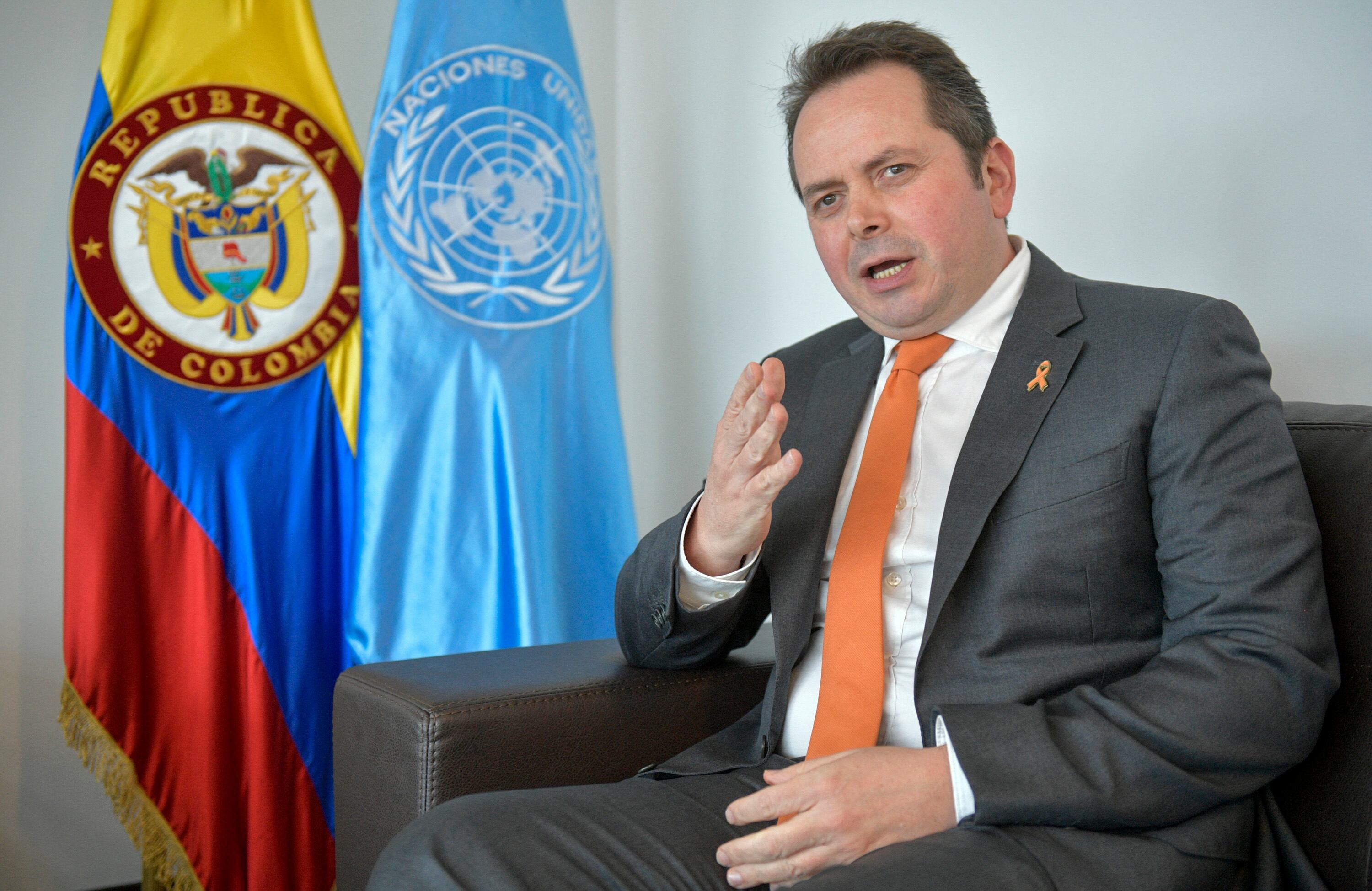 Carlos Ruiz Massieu, jefe de misión de verificación de la ONU en Colombia.
