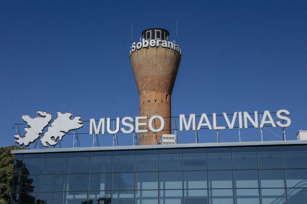 Detalle del Museo Malvinas e Islas del Atlántico Sur durante un acto para conmemorar los 40 años del inicio de la Guerra de las Malvinas, el 2 de abril de 2022, en Buenos Aires, Argentina