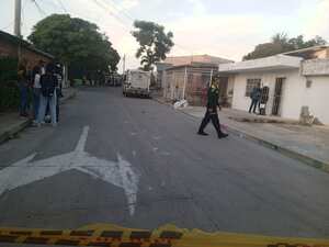 Sitio del asesinato en el sur de Barranquilla.