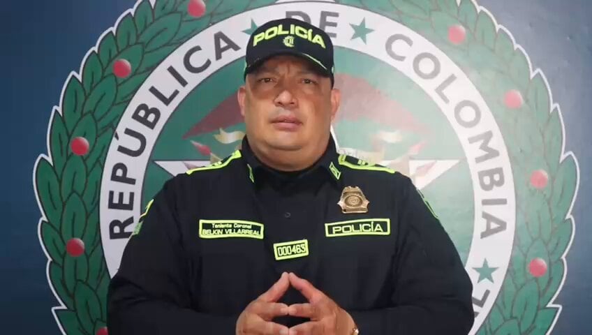 Teniente Coronel Belkyn Villarreal, comandante operativo de la Policía de Barranquilla.