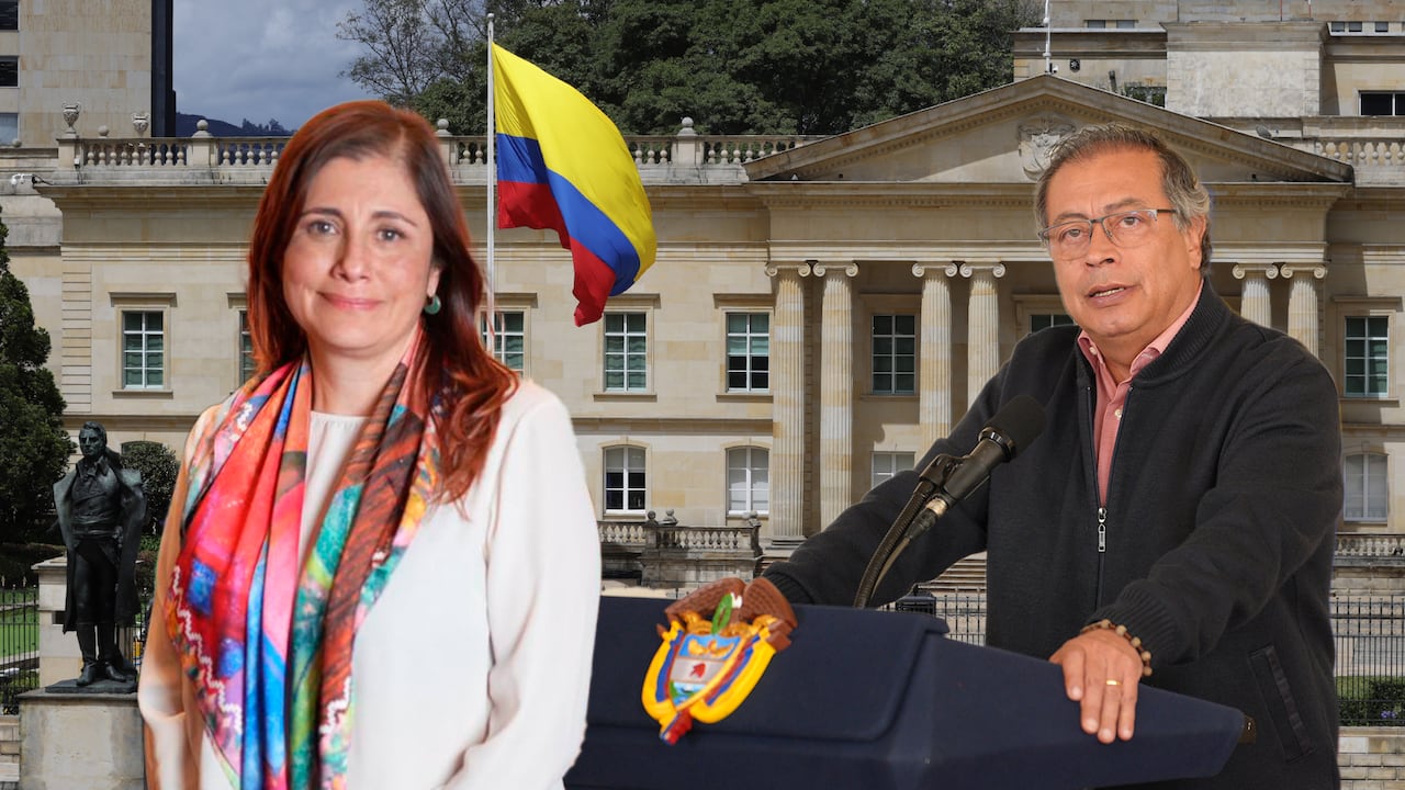 Iris Marín y Gustavo Petro