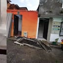 Fuerte vendaval causa estragos en Antioquia.
