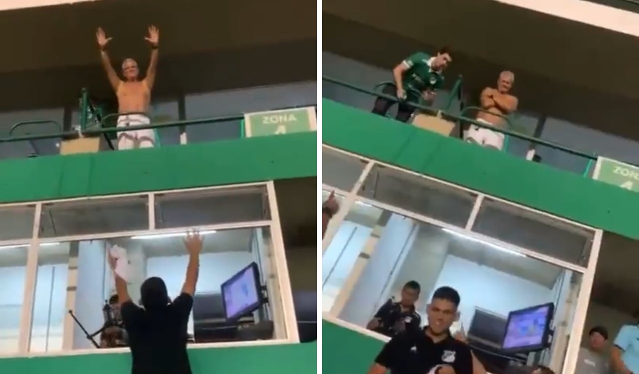 Luis Fernando Mena fue protagonista de una escena curiosa del fútbol colombiano.