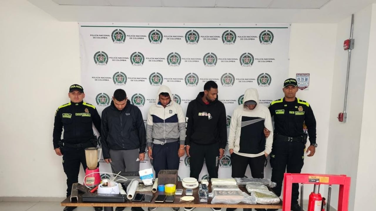 Estos son los capturados por hurto y fabricación de drogas en Usaquén, Bogotá