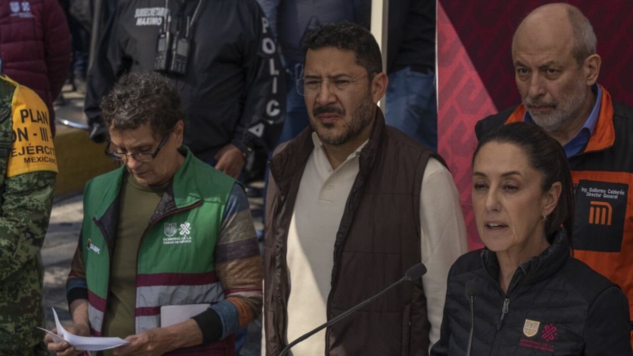 La mandataria de Ciudad de México, Claudia Sheinbaum, anunciando las nuevas medidas que se tomarán en el Metro de la capital