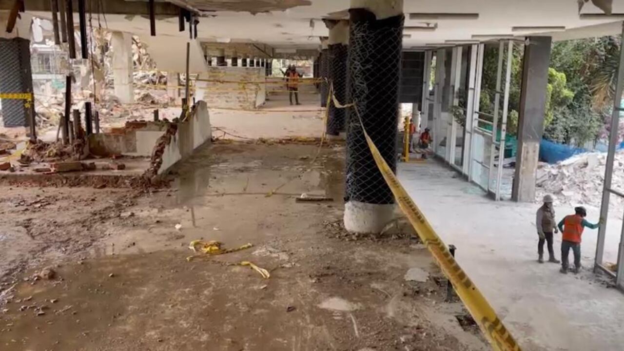 Edificio Ministerio de Defensa en demolición