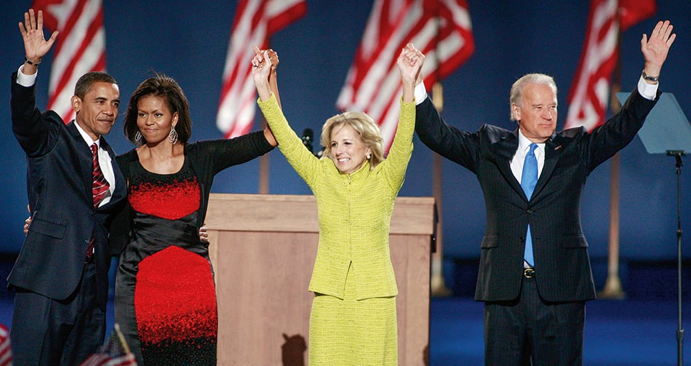  Pasó a la historia con Barack Obama como vicepresidente del primer presidente afroamericano de Estados Unidos.