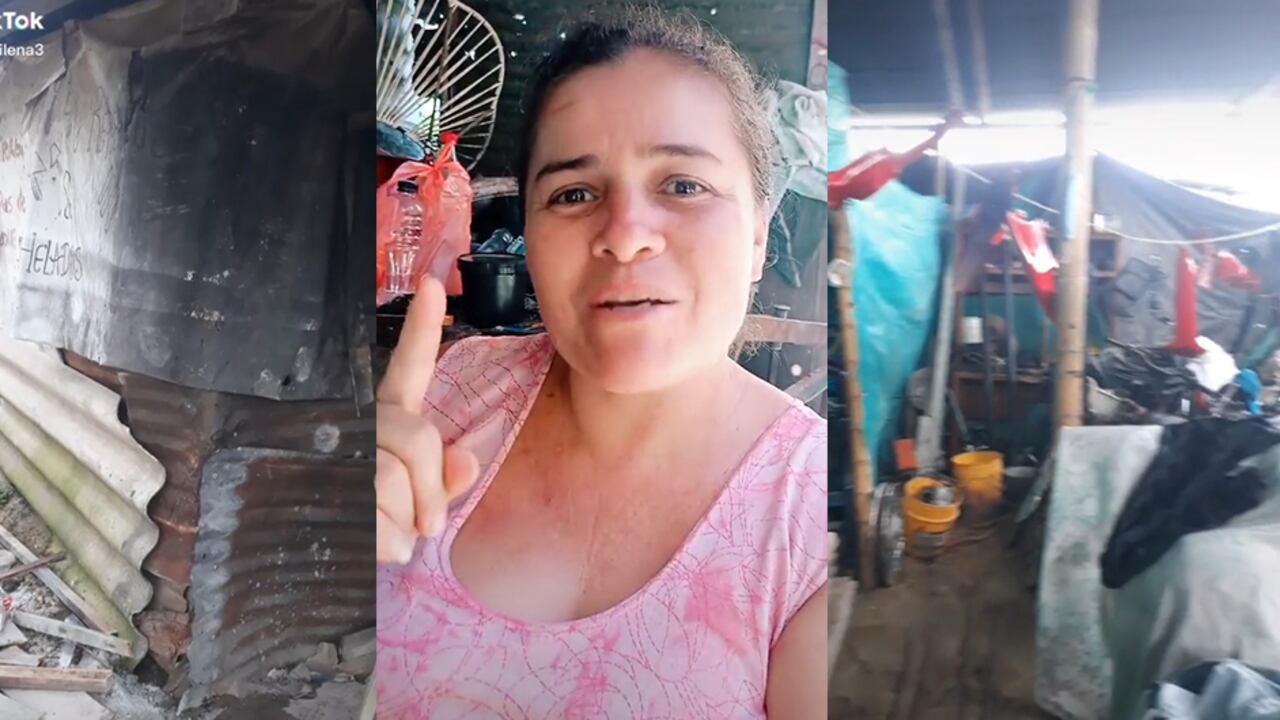 Sandra Milena Ampudia despertó la solidaridad del mundo al subir un video a la red social Tik Tok, donde pedía ayuda para construir su casa, pues actualmente vive con su familia en un rancho hecho con plástico y zinc.