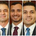 Los congresistas conservadores que se reunieron con el presidente Gustavo Petro.