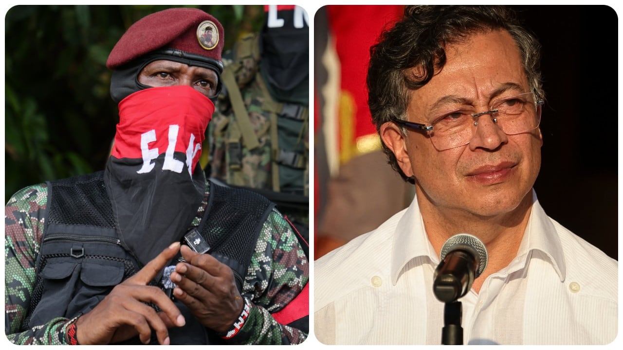 Alias Yerson, del ELN, y Gustavo Petro.