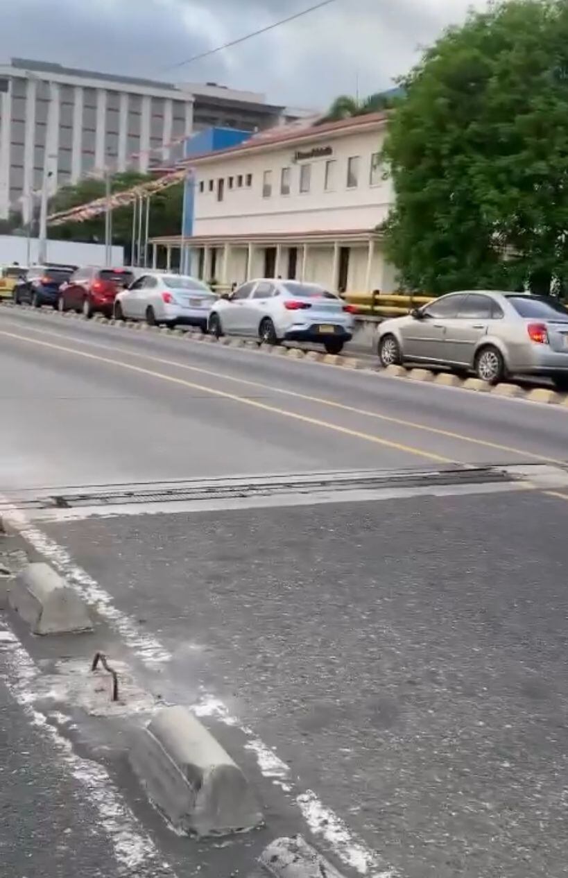 El incidente generó congestión vehicular