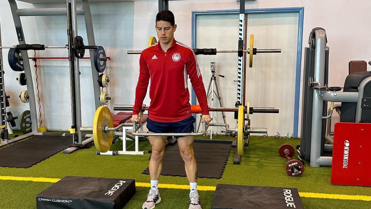 James Rodríguez podría reaparecer pronto con su equipo en Grecia.