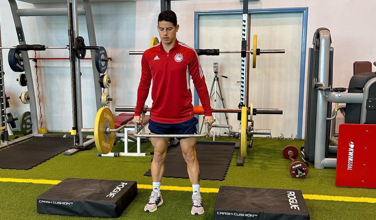 James Rodríguez podría reaparecer pronto con su equipo en Grecia.