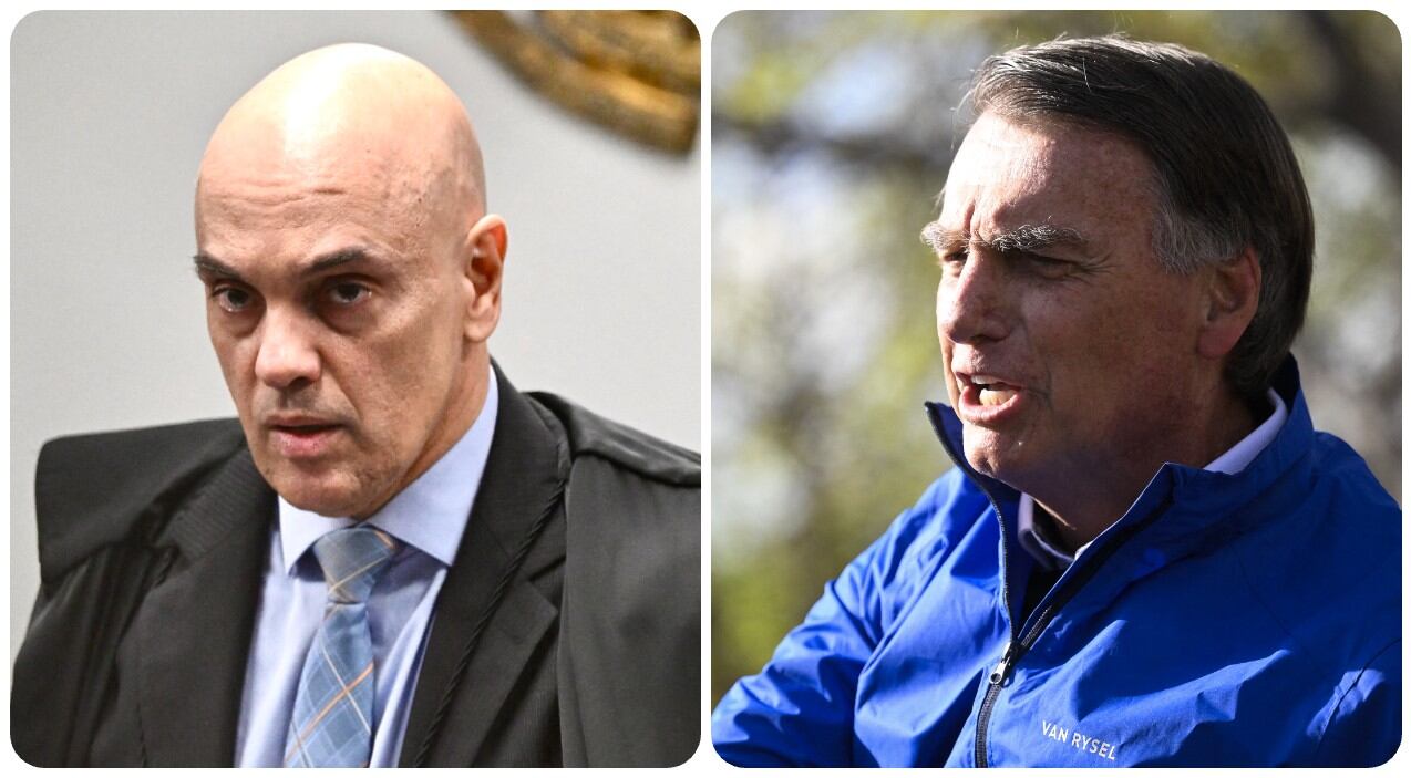 Alexandre de Moraes y Jair Bolsonaro