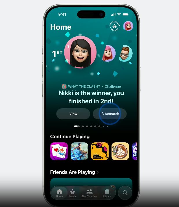 Apple apuesta por el juego colaborativo con una aplicación dedicada a experiencias compartidas.