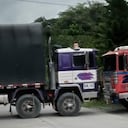 Paro de camioneros en las vías de Chocó.