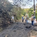 Dagma inspecciona zona del incendio en el sector del Cabuyal de Cristo Rey