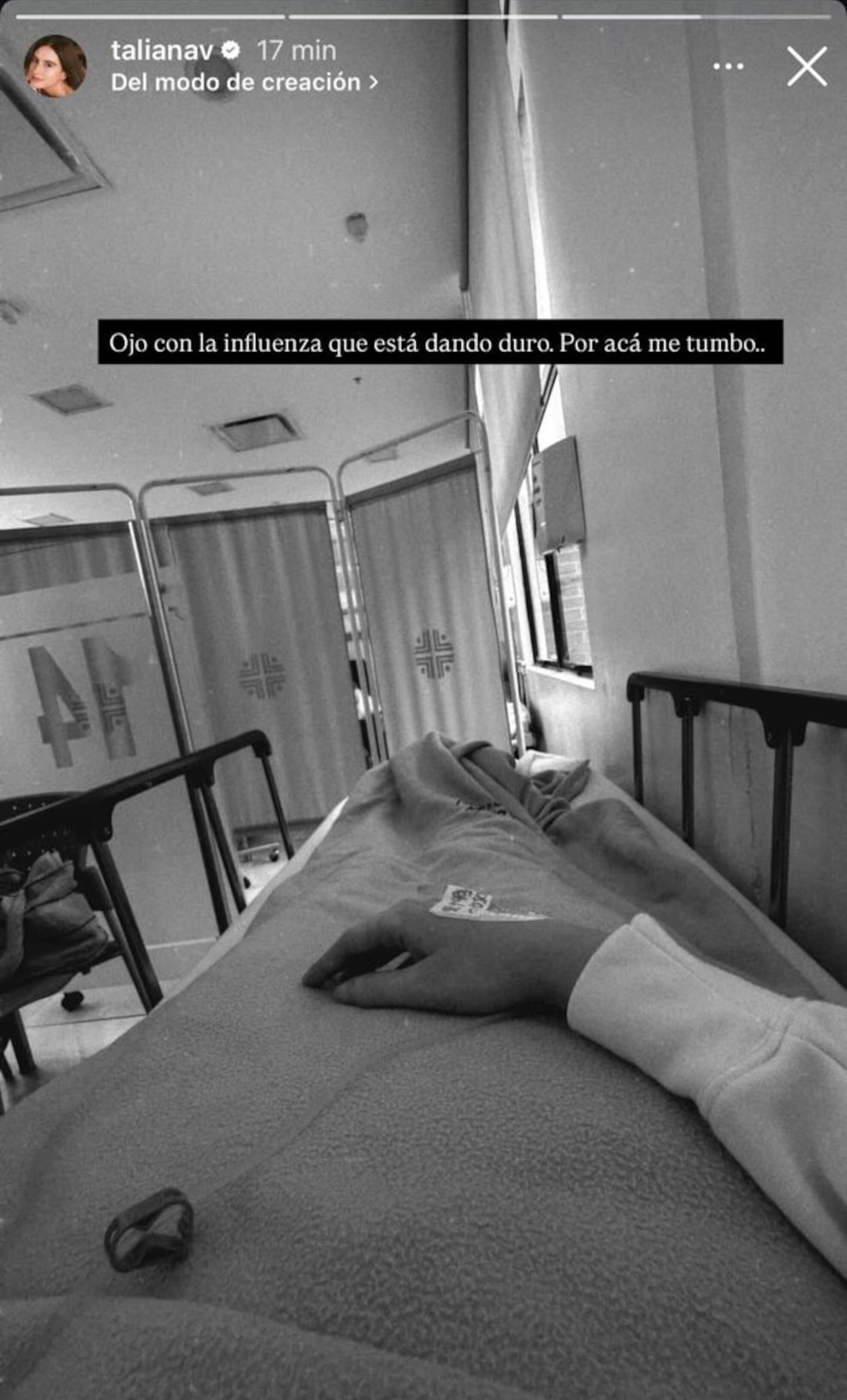 Taliana Vargas alerta sobre su estado de salud: "Ojo con la influenza que está dando duro"