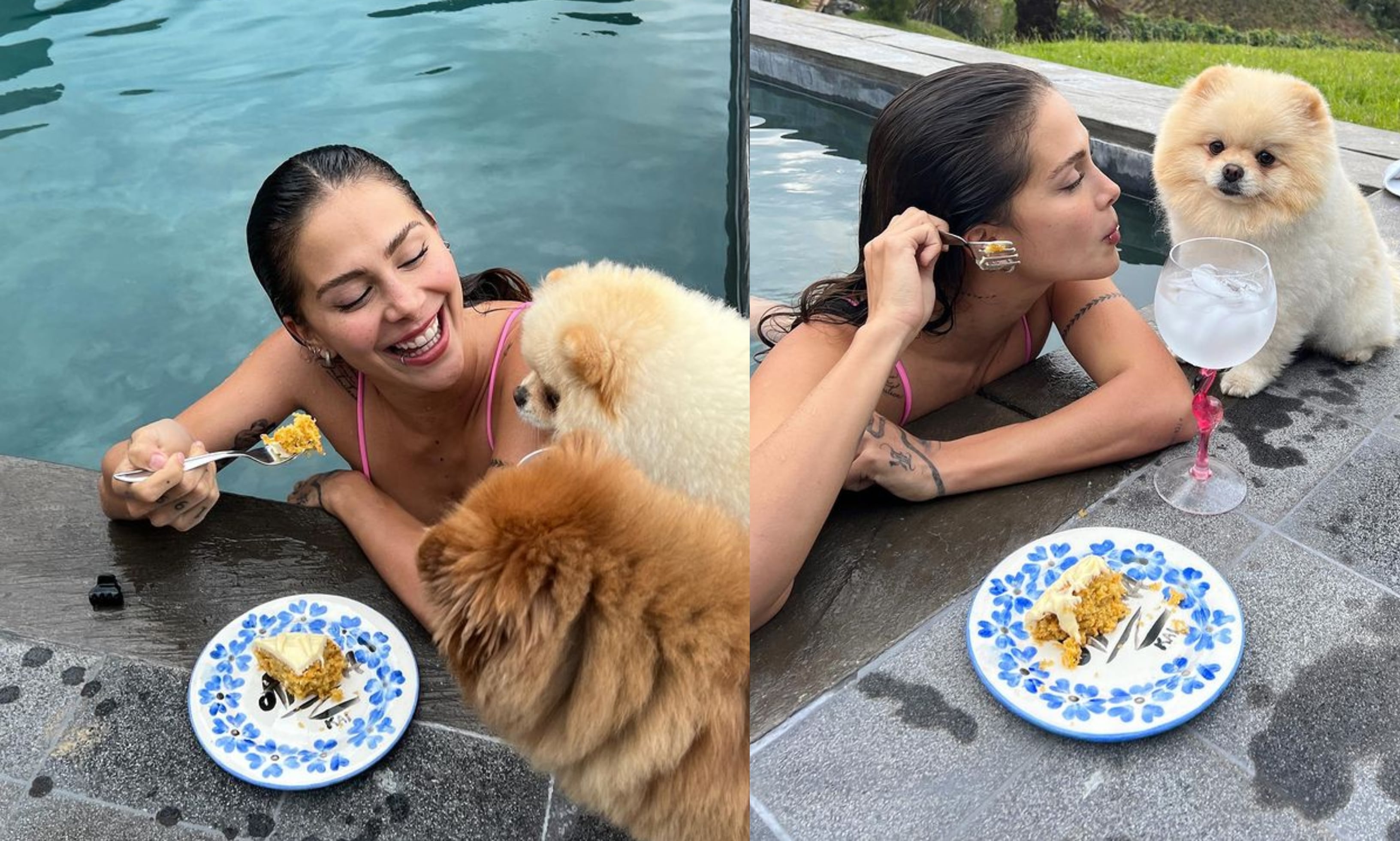 Los seguidores de Greeicy en redes sociales están familiarizados con su "familia perruna".