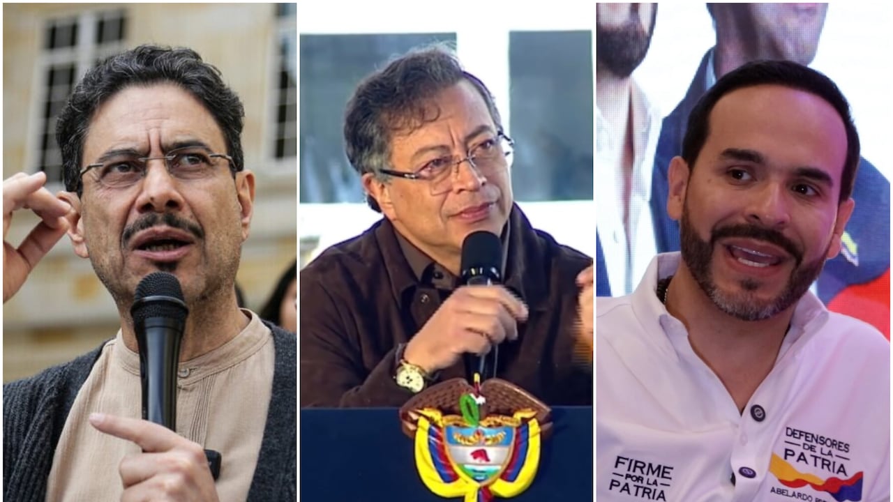 De izquierda a derecha: Iván Cepeda, Gustavo Petro y Abelardo de la Espriella.