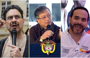 Iván Cepeda, Gustavo Petro y Abelardo de la Espriella.