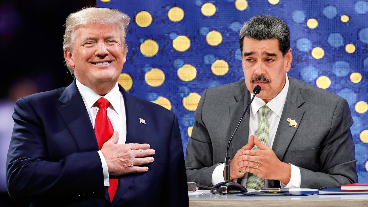 Donald Trump y Nicolás Maduro.