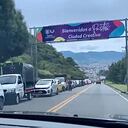 La fila supera el kilómetro de recorrido después de la entrada a Pasto.