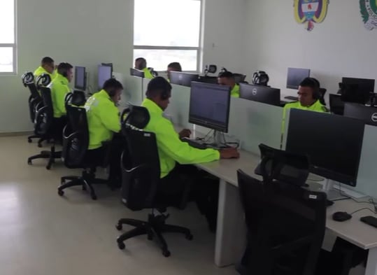 Monitoreo de la Policía durante la jornada previa a las elecciones del 8 de marzo.