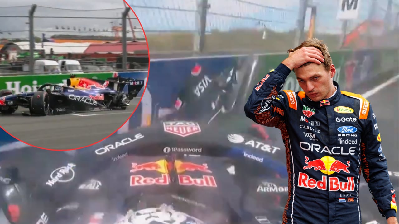 Max Verstappen se estrelló con una pared y perdió dos llantas en medio del GP de Países Bajos.