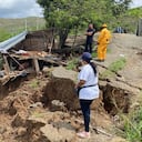 Los habitantes del kilómetro 59 temen que la ola invernal acabe con más viviendas.