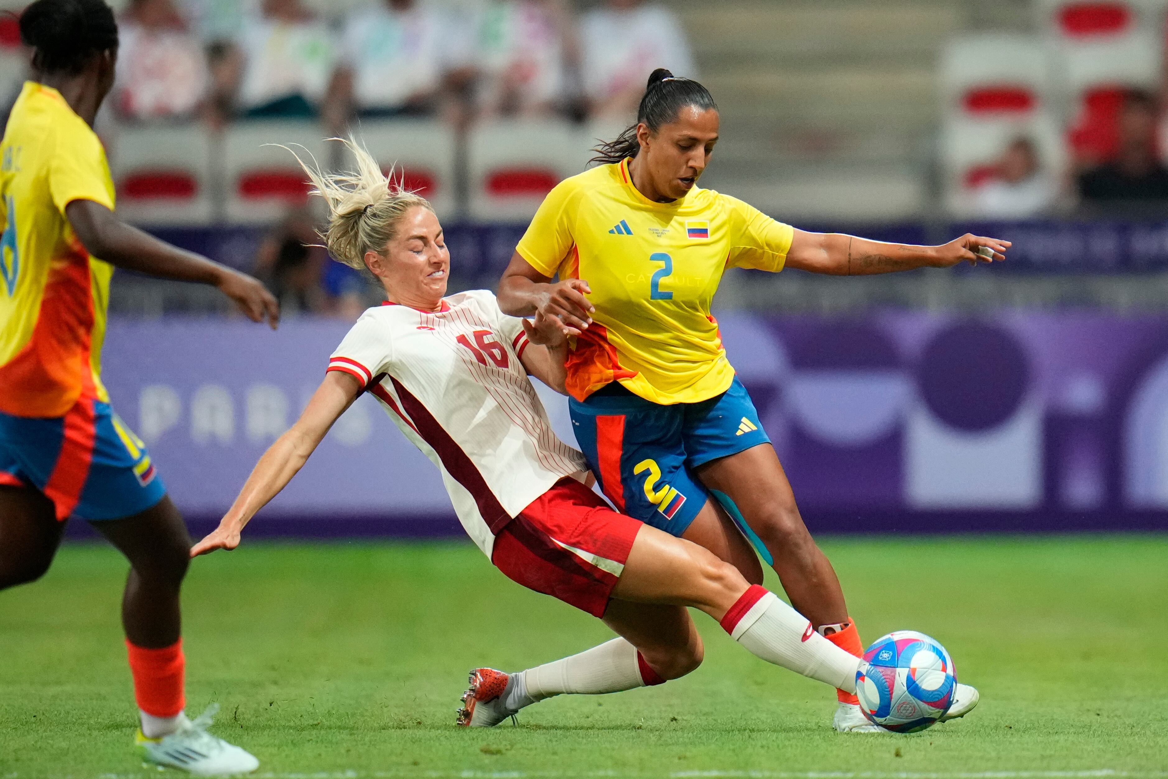Colombia vs Canadá - fecha 3 fútbol femenino - Juegos Olímpicos de París 2024.